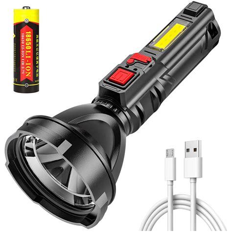 Strong Light Flashlight Zoom Small Flashlight Usb Charging Outdoor