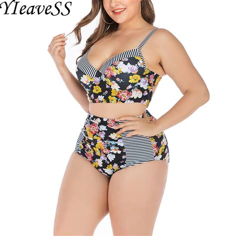 Plus Size Tankini Set L 4xl 2020 Nieuwe Hoge Taille Korte Bikini Set