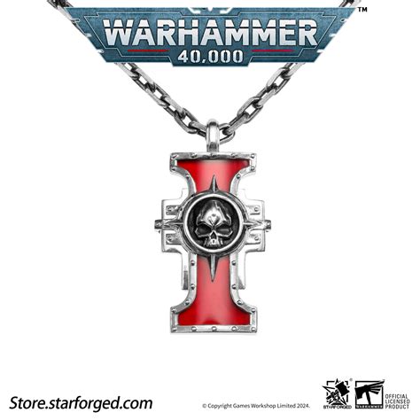 Warhammer 40k Inquisition Seal Of The Holy Ordos Silver Pendant By Sta