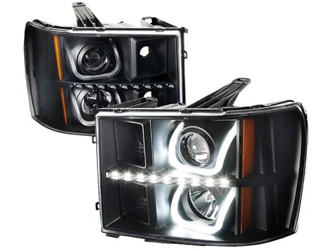 SPEC D Black U Bar Projector Headlights RealTruck