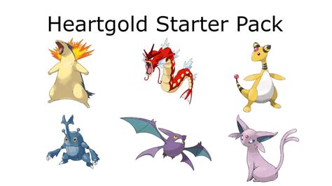 Pokemon Heartgold Starter Pack Starterpacks