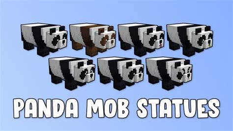 Panda Mob Statues Minecraft Map | Minecraft, All minecraft, Panda