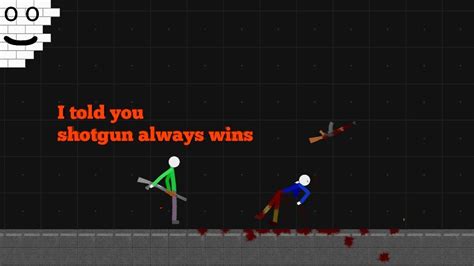 Shotguns In Turbo Stickman Ragdoll Playground Youtube