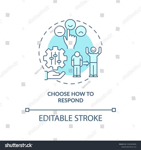 Choose How Respond Turquoise Concept Icon Stock Vector Royalty Free 2180365069 Shutterstock