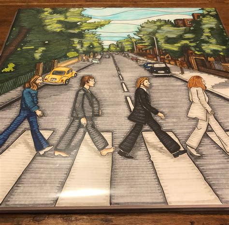 beatles abbey road original album cover art  album etsy