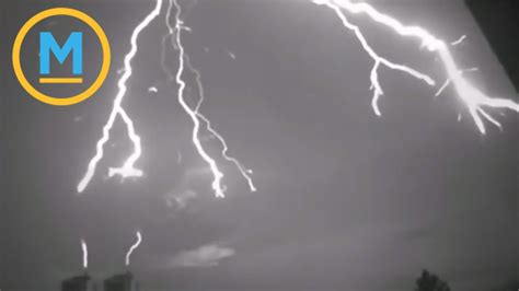 A Camera Captures A Lightning Strike In Slow Motion Your Morning Youtube