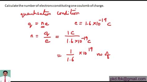 Cbse Calculate The Number Of Electrons Constituting One Coulomb Of