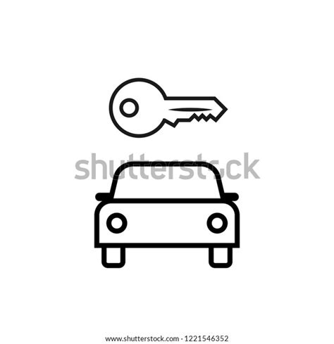 Car Rental Sign Clipart Image Isolated Stock Vector (Royalty Free ...