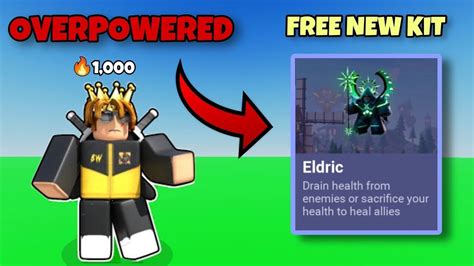 Winstreak Player Uses The New Op Eldric Kit In Roblox Bedwars