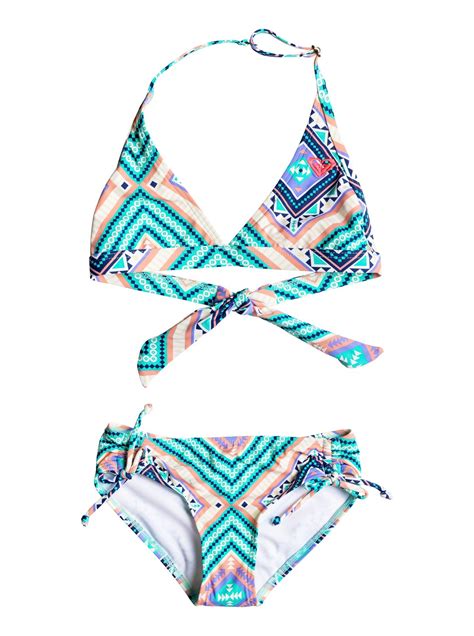 Girls Hippie College Halter Bikini Set Ergx Roxy