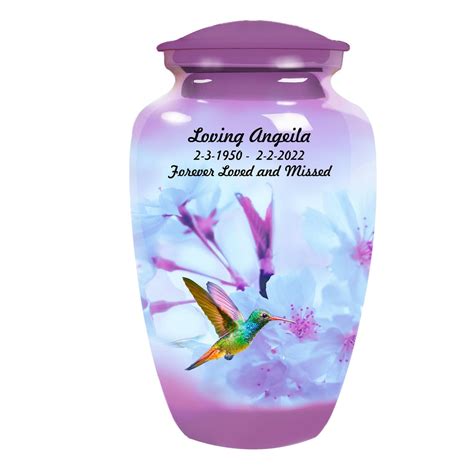 Humming Bird Flower Adult Cremation Urn Urns For Human Ashes Cremation