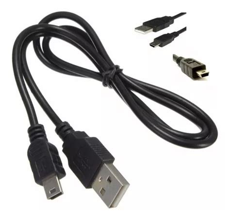 Cabo Mini Usb Para Carregar Controle Ps Cx Som Metros Parcelamento