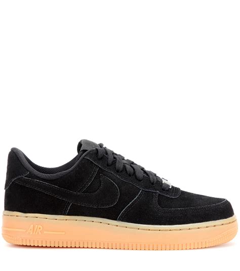 Lyst - Nike Air Force 1 Suede Sneakers in Black