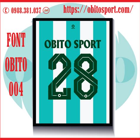 Mẫu Font số Obito MU 2023 Mới Nhất Obito Sport Áo Bóng Đá Cao Cấp