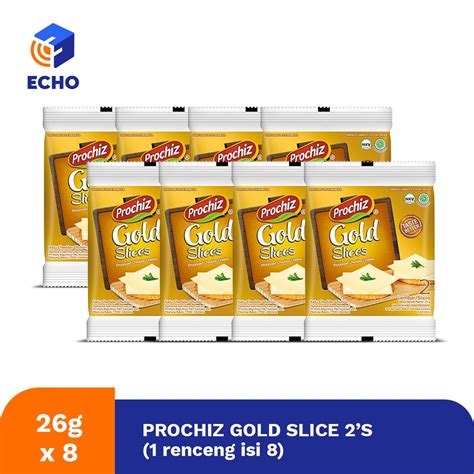 Jual Keju Prochiz Gold Slices S Renceng Isi Pcs Shopee Indonesia