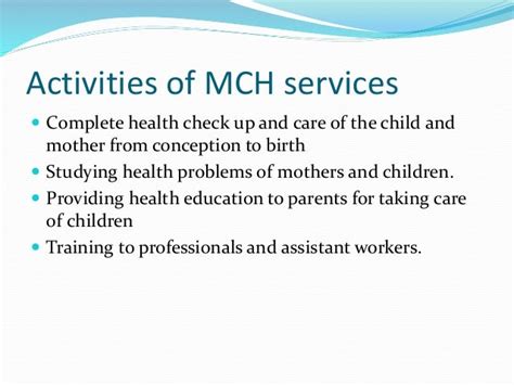 Mch services