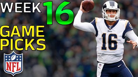 Nfl Game Picks Week 16 Nfl Highlights Youtube