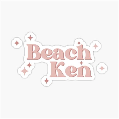 "Beach Ken" Sticker for Sale by rbkaaah | Redbubble