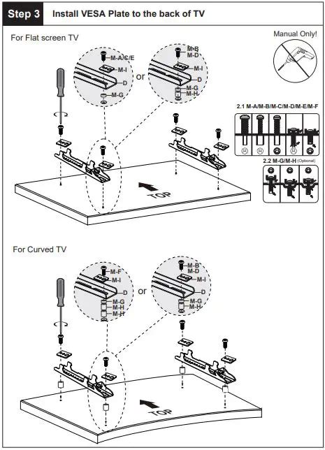 Bontec Ct B Tv Wall Bracket Instruction Manual