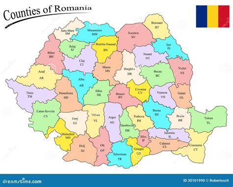 Counties Of Romania Stock Photo - Image: 30101990