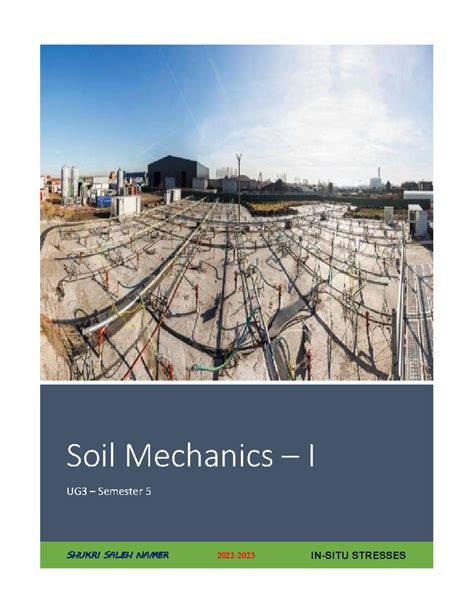 Kou Chapter Of Soil Mechanic Study Of Soil And Its