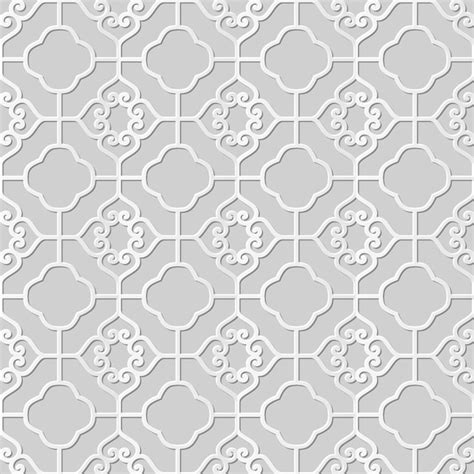 Premium Vector Damask Seamless D Paper Art Curve Spiral Cross