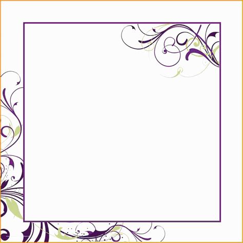 Free Wedding Reception Templates Of Birthday Invitation Blank ...