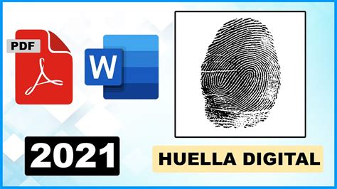 Como Poner Una Huella Digital En Tu Documento Pdf Y Word Sin Imprimir