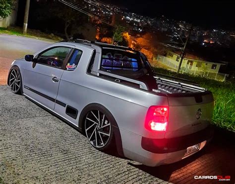 Saveiro Tropper G5 Rebaixada Rodas Volcano RSEven Aro 18x6