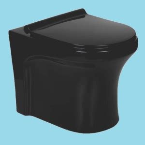 Vardhman Ceramics Full Black Color Floor Mounted European Water Closet