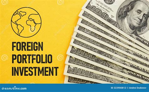 foreign portfolio investment fpi  shown   text stock photo