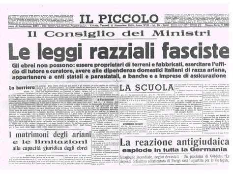 Trieste E L Antisemitismo Fascista La Citt Le Polemiche E Il