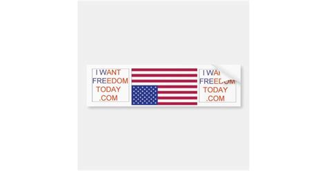 American Flag Distress Signal Bumper Sticker | Zazzle