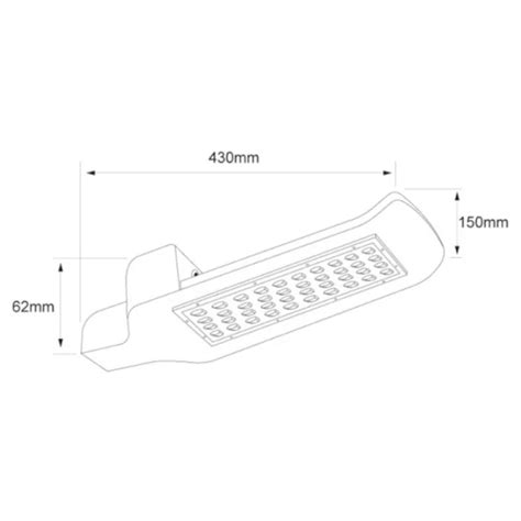 Lámpara LED de poste con fotocelda 60W Luz fría Tecnolite Sobreponer