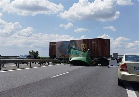 Foto Accident Rutier Pe Autostrada A La Kilometrul