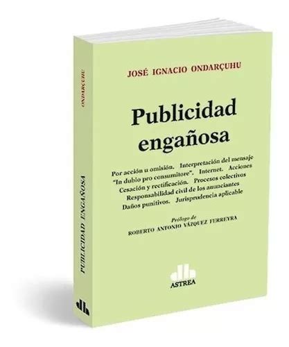 Libro Publicidad Engaosa De Jose Ignacio Ondarcuhu Env O Gratis