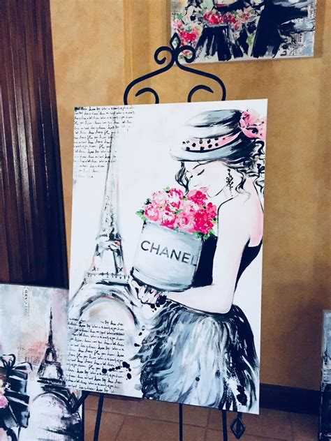 Chanel Illustration By Lana Moes Coco Chanel Wall Art Paris Etsy