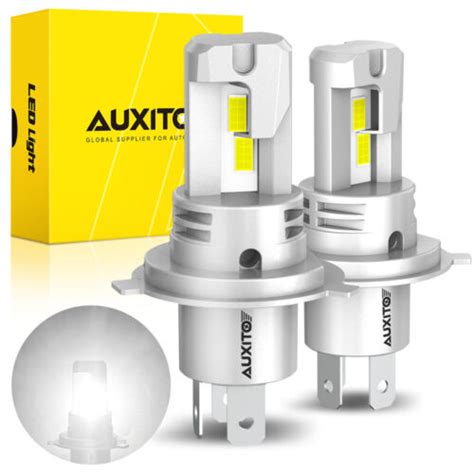 Auxito H4 9003 Led Headlight High Low Dual Beam Bulbs Conversion Kit 6500k White Ebay