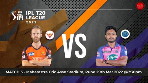 Cricket Live Tata Ipl Srh Vs Rr Match Maha Cric Stadium