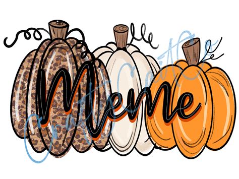 Meme Pumpkins Meme PNG Fall PNG - Etsy