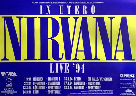 Live Nirvana Concert Chronology 1994 March 01 1994 Terminal 1