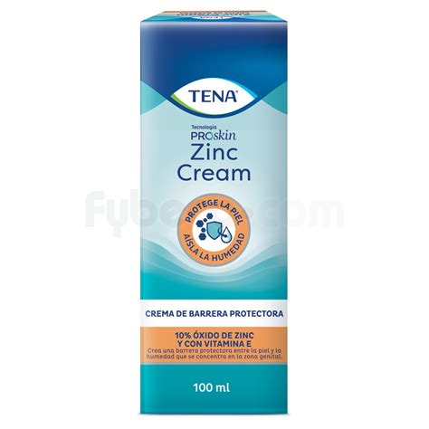 Crema Dermoprotectora Tena Zinc 100 Ml Unidad Fybeca