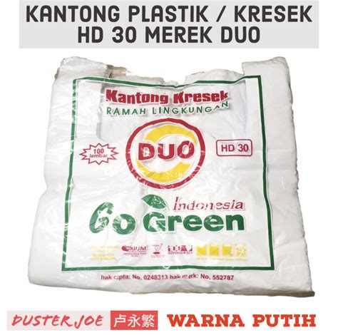 Kantong Kresek Plastik Duo Hd Putih Per Pack Lazada Indonesia