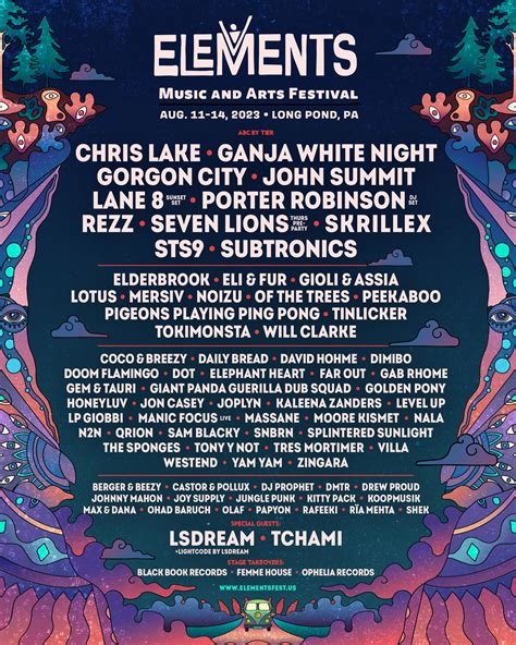 Elements Music Fest Releases Complete 2023 Lineup Rezz Lane 8 And More