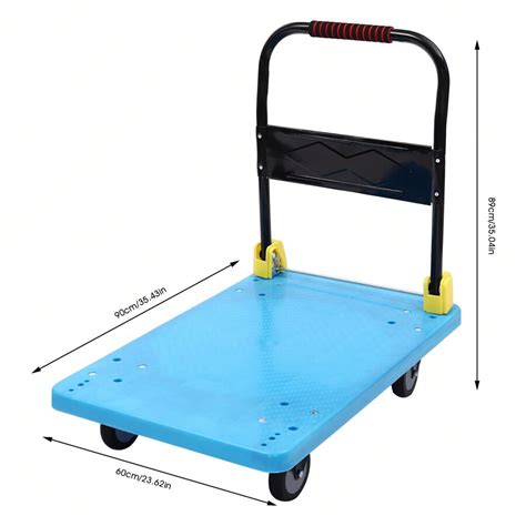 YUNRUX Plattform Handwagen Faltbar Push Hand Cart Transportwagen