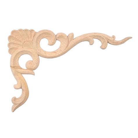 Wood corner moulding, carved wooden ornaments for furniture restorers