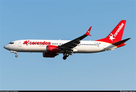 TC MKS Corendon Airlines Boeing 737 8 MAX Photo By Chris De Breun ID