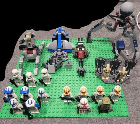 My lego clone army + some battle droids : r/lego