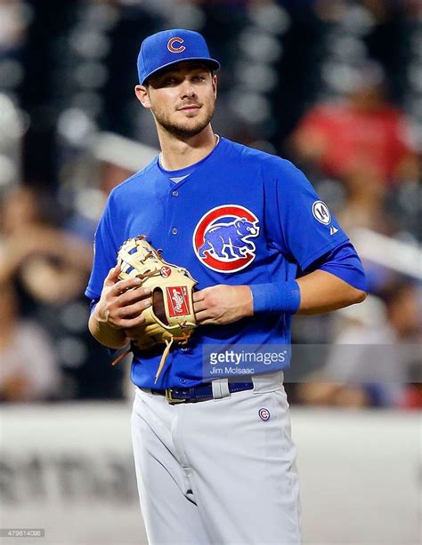 Kris Bryant 17 Of The Chicago Cubs Looks On Against The New York Mets