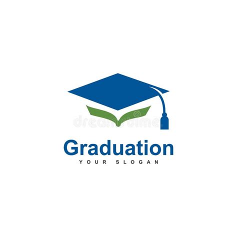 Graduation logo template stock illustration. Illustration of design - 166729783